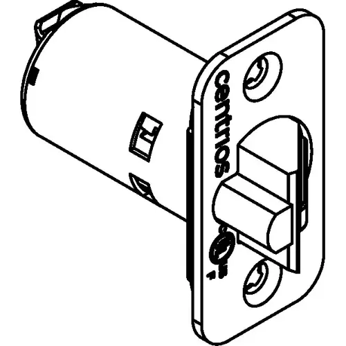 2-3/4" RND Latch - Black Suede Powdercoat