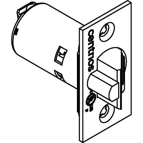 2-3/4" SQR Latch - Black Suede Powdercoat