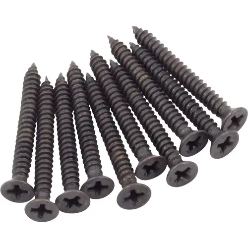 Strike Screws, #8 x 1-1/2", 10-Pack, Matte Black Strike Screws, #8 x 1-1/2", 10-Pack, Matte Black