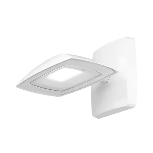 Fusion Flood Or Wall Light Series Combo,15W Wattage,1600 Lumens Output, White Finish