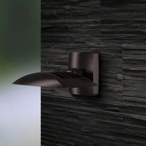 Fusion Flood Or Wall Light Series Combo,28W Wattage,3000 Lumens Output, Bronze Finish