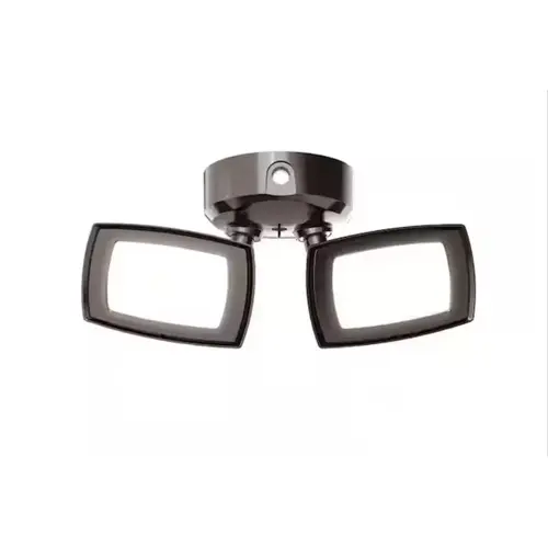 Twin Head Security Light, 22W Wattage, Photocell, Bronze Finish Twin Head Security Light, 22W Wattage, Photocell, Bronze Finish