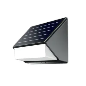 Medinah Power SPRW45-H-MS-5K-BZ LED Solar Wall Pack Light, 35W Wattage, Motion Sensor, 5000K CCT, Bronze Finish