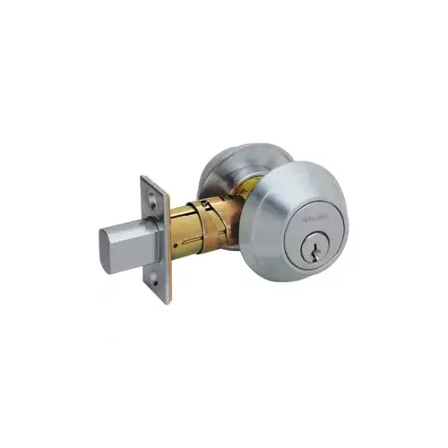 Deadbolt Double Cylinder, Schlage 6-Pin S145 Keyway, Keyed Alike 4, 2-3/8" to 2 3/4" Adjustable Backset, Grade 1, 626/US26D Satin Chrome Deadbolt Double Cylinder, Schlage 6-Pin S145 Keyway, Keyed Alike 4, 2-3/8" to 2 3/4" Adjustable Backset, Grade 1, 626/US26D Satin Chrome