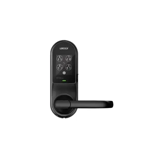 Guard Latch Lever Smart Lock with Keypad and Fingerprint and Mobile App Matte Black Finish