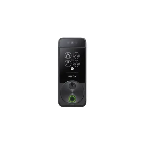 Facial Recognition Deadbolt, Visage Zeno Series, Wi-Fi Control, Digital Keypad, 3D Fingerprint Sensor, Bluetooth Mobile App Control, with Built-in Wi-Fi and NFC, Fits 1-3/8" - 2" Thick Door, Adjustable 2-3/8" to 2-3/4" Backset, Key Override, 619/SN Satin Nickel Facial Recognition Deadbolt, Visage Zeno Series, Wi-Fi Control, Digital Keypad, 3D Fingerprint Sensor, Bluetooth Mobile App Control, with Built-in Wi-Fi and NFC, Fits 1-3/8" - 2" Thick Door, Adjustable 2-3/8" to 2-3/4" Backset, Key Override, 619/SN Satin Nickel