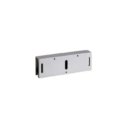 Glass Door Mounting Kit for E600 Maglock, 2-1/2" x 1-1/4" x 7-1/4", Field Adjustable for 1/2", 5/8" and 3/4" Glass Herculite Doors, 628/US28 Satin Aluminum Glass Door Mounting Kit for E600 Maglock, 2-1/2" x 1-1/4" x 7-1/4", Field Adjustable for 1/2", 5/8" and 3/4" Glass Herculite Doors, 628/US28 Satin Aluminum