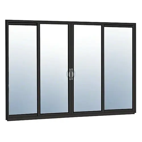 OXXO Sliding Door Thermally Broken Block Frame Unglazed KD Kit With Screen Black Anodized Class I