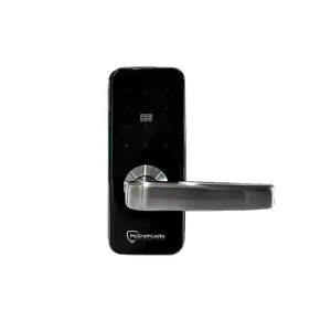 McGarth Locks ML-ALBION-S-T Albion Digital Lever Lock, Tubular Latch, Touchscreen w/ Key Override, Silver - No Gateway