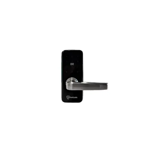 Albion Digital Lever Lock, Tubular Latch, Touchscreen w/ Key Override, Silver - No Gateway