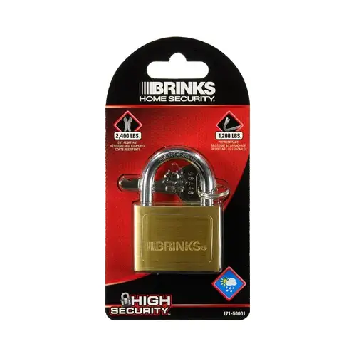2-Inch Solid-Brass Pin Tumbler Padlock 2-Inch Solid-Brass Pin Tumbler Padlock