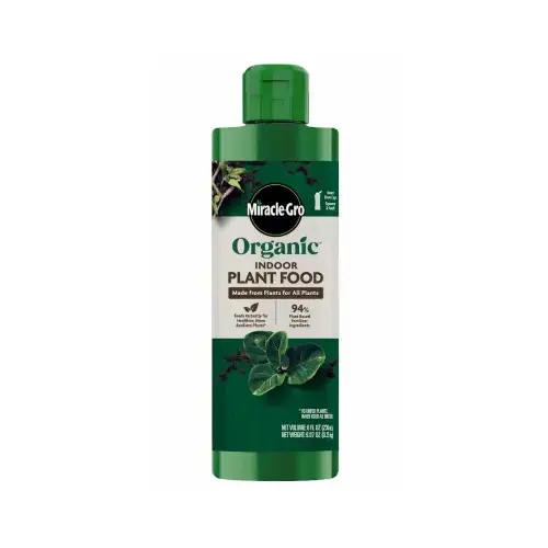 Miracle-Gro Indoor Organic Plant Food, 8 oz, Liquid Miracle-Gro Indoor Organic Plant Food, 8 oz, Liquid