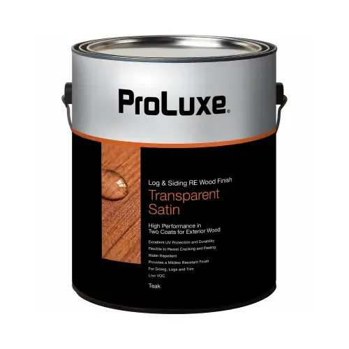 Resin Enhanced Wood Finish, Transparent Satin, Teak Wood, 1-Gallon