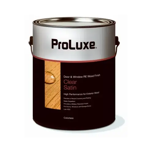 Resin Enhanced Door & Window Finish, Clear Satin, Colorless 1-Gallon