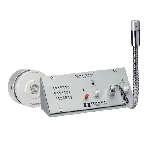 Window Desk mount Combination Two Way Electronic Communicator With Wireless Headset Type Without Bullet Resistant Panel
