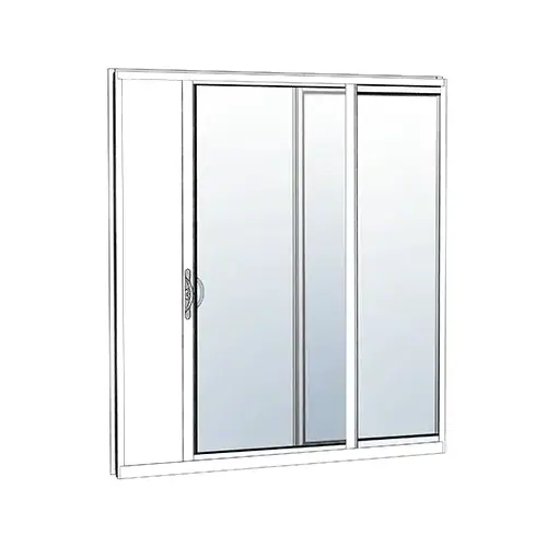 White KYNAR Paint XO Sliding Door Thermally Broken Block Frame Unglazed KD Kit White KYNAR Paint XO Sliding Door Thermally Broken Block Frame Unglazed KD Kit