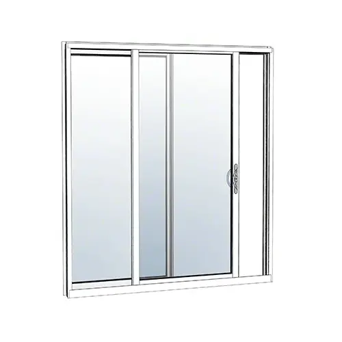 White KYNAR Paint OX Sliding Door Thermally Broken Fin Frame Unglazed KD Kit White KYNAR Paint OX Sliding Door Thermally Broken Fin Frame Unglazed KD Kit