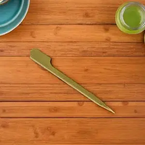 SmartPack USA P87035GRN Food Paddle Pick 3.5 IN Bamboo - pack of 1000