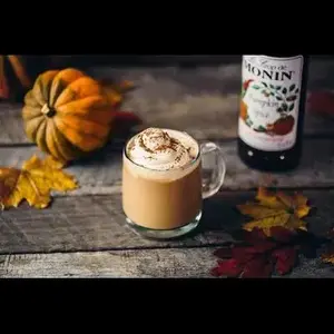 MONIN M-FR105F Pumpkin Spice Syrup 1 L - pack of 4
