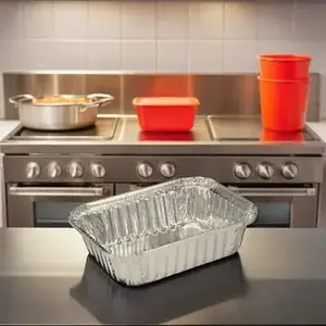 HANDI-FOIL 2060-30-500 Take-Out Container Base 7.063X5.125X2 IN Aluminum Silver Oblong - pack of 500