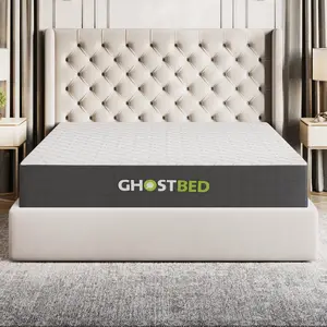 GhostBed GB10FP39 Indy 10 In. Twin XL Gel Memory Foam Mattress White