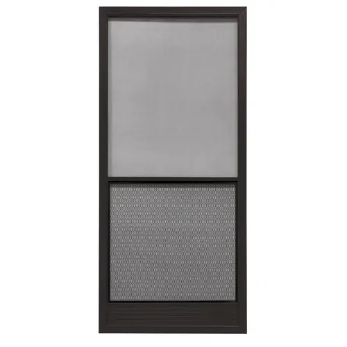 Screen Door 79-3/4" H X 31-1/4" W Capri Bronze Steel Bronze