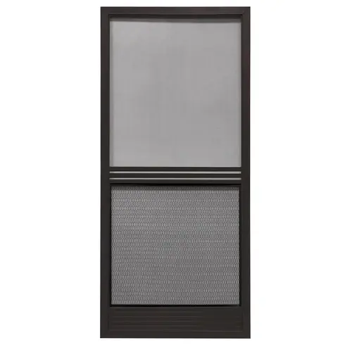 Screen Door Extrudaform 79-3/4" H X 35-1/8" W Provencial Bronze Steel Bronze