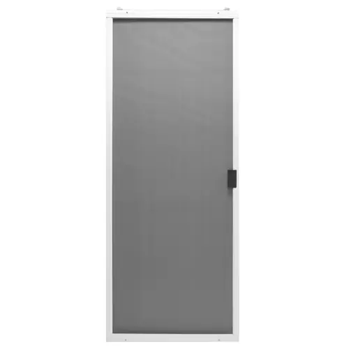 Adjustable Sliding Screen Door 80-3/4" H X 36" W Breezeway White Steel White Adjustable Sliding Screen Door 80-3/4" H X 36" W Breezeway White Steel White
