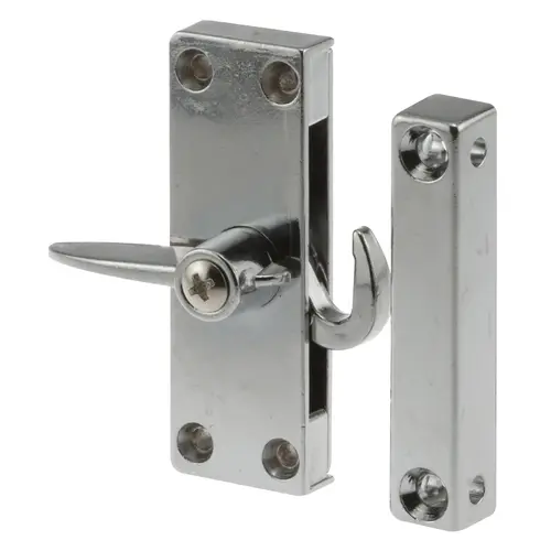 Chrome Sliding Screen Door Latch and Strike with 2-1/4" Screw Holes Chrome Sliding Screen Door Latch and Strike with 2-1/4" Screw Holes