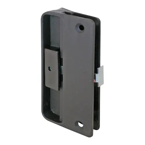 Door Latch and Pull, 2-1/8 in W, Plastic/Steel Black Door Latch and Pull, 2-1/8 in W, Plastic/Steel Black