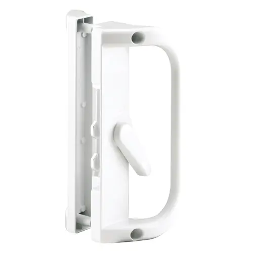 White Surface Mounted Hook Style Handle 6-5/8" Screw Holes