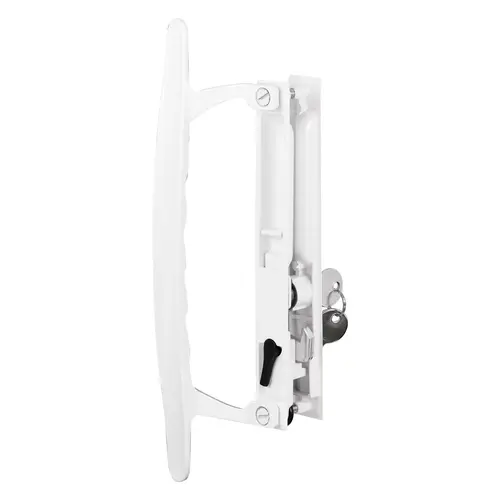 Sliding Glass Door Handle Set, Diecast, Hook Style, Flush Mount, 6-5/8-In. Sliding Glass Door Handle Set, Diecast, Hook Style, Flush Mount, 6-5/8-In.