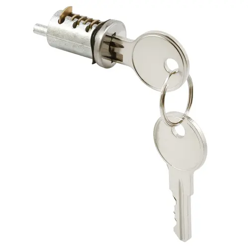 Sliding Diecast Door Cylinder Lock, Wafer Type, 1-In.
