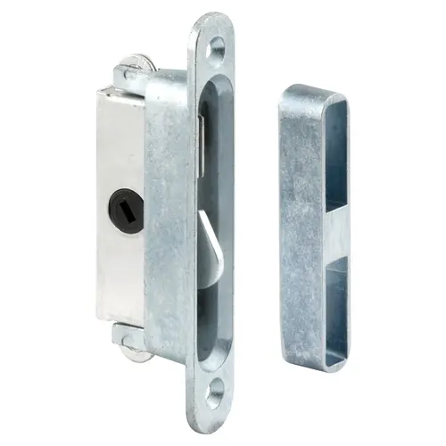 Patio Door Latch Zinc-Plated Silver Aluminum Zinc-Plated Patio Door Latch Zinc-Plated Silver Aluminum Zinc-Plated