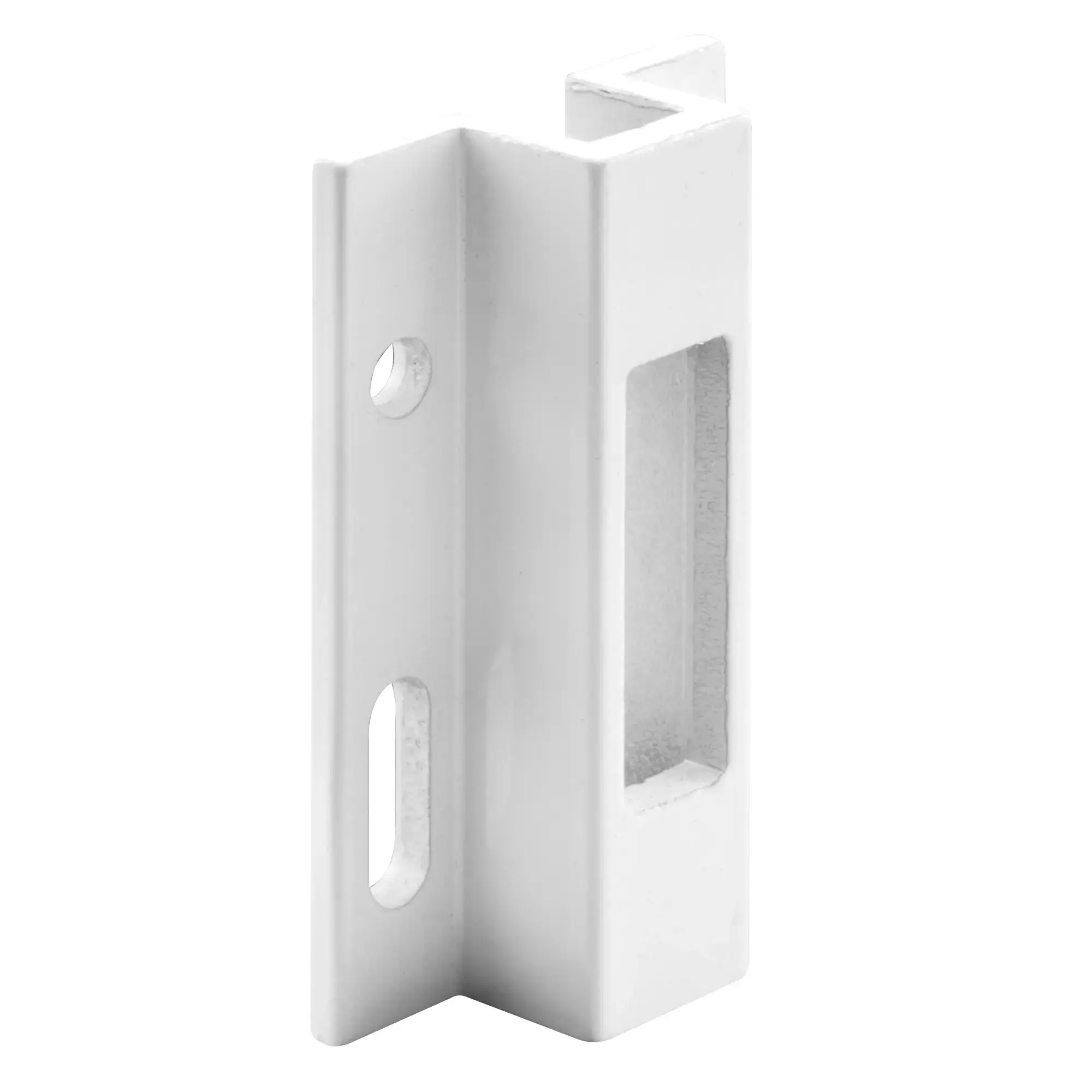 Prime-Line Door Lock Keeper Aluminum Indoor and Outdoor White E 2124 Prime-Line Door Lock Keeper Aluminum Indoor and Outdoor White E 2124