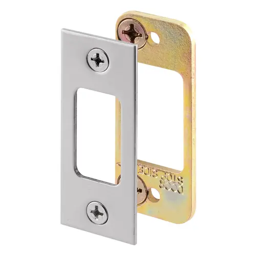 Deadbolt Strike, 2-3/4 in L, 1-1/8 in W, Steel, Satin Nickel Deadbolt Strike, 2-3/4 in L, 1-1/8 in W, Steel, Satin Nickel