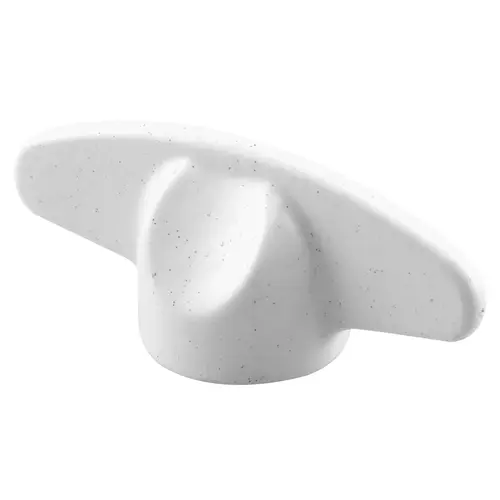 Tee Handle, Zinc, Painted White - pack of 2