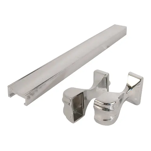 Towel Bar and Bracket, Aluminum, Chrome, For: Shower and Tub Enclosure Doors