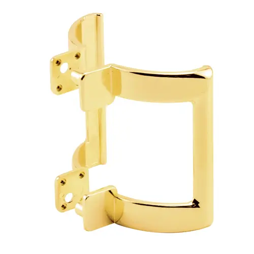 2-1/4 in. Bright Brass Shower Door Handle Set (Single Pack)