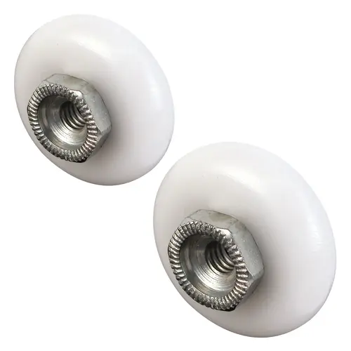 Tub Enclosure Shower Door Rollers, 3/4 and 7/8 In. Round Pair Tub Enclosure Shower Door Rollers, 3/4 and 7/8 In. Round Pair
