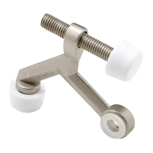 1-1/4 in. Diecast Construction Satin Nickel 30-Degree Adjustable Hinge Bolt Pin Door Stop - pack of 10