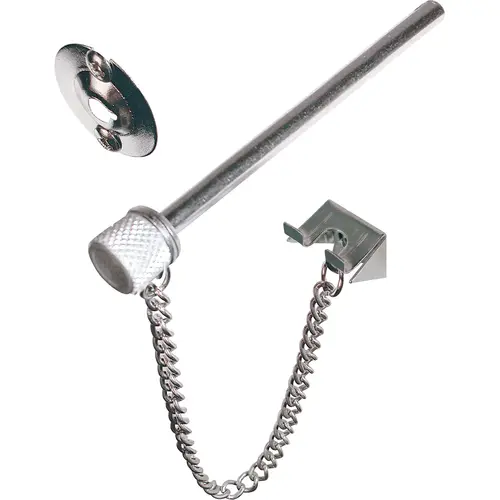 Sliding Door Steel Locking Pin With Chain - Pair Sliding Door Steel Locking Pin With Chain - Pair