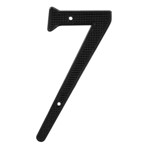 4-1/4 in. House Number 7, Tall, Diecast, Black - Pair 4-1/4 in. House Number 7, Tall, Diecast, Black - Pair