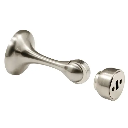 Magnetic Door Holder, 2-7/8 in., Diecast, Satin Nickel Finish, Heavy (Single Pack) Magnetic Door Holder, 2-7/8 in., Diecast, Satin Nickel Finish, Heavy (Single Pack)