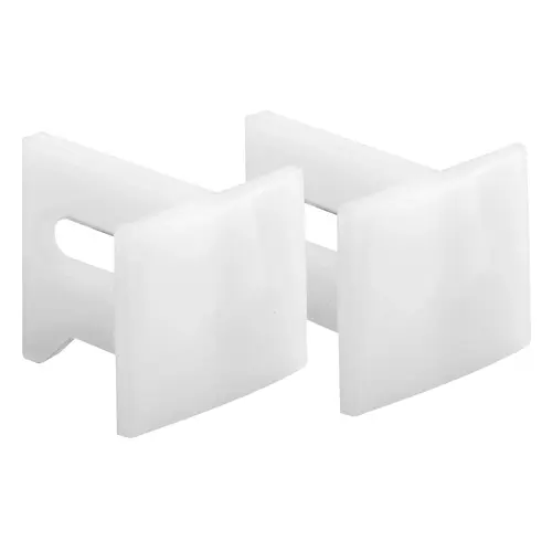 N 7015 Pocket Door Guide, Plastic, Jamb, Side Mounting Pair White N 7015 Pocket Door Guide, Plastic, Jamb, Side Mounting Pair White