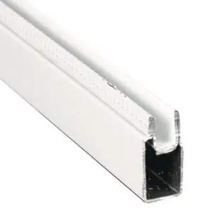 Make-2-Fit PL 14157 Window Frame, White Aluminum, 3/8 x 25/32 x 94-In - 94" Stock Length