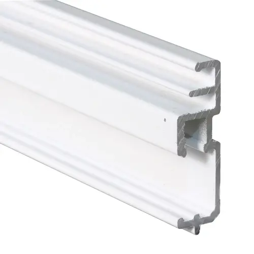 Window Screen Frame, Bottom Triple Track, White Mill Finish, 1.25 x 72-In. - 72" Stock Length - pack of 6 Window Screen Frame, Bottom Triple Track, White Mill Finish, 1.25 x 72-In. - 72" Stock Length - pack of 6