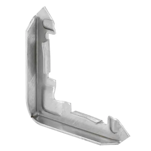 Window Frame Corner, 3/8 in W, Aluminum Mill - pack of 20