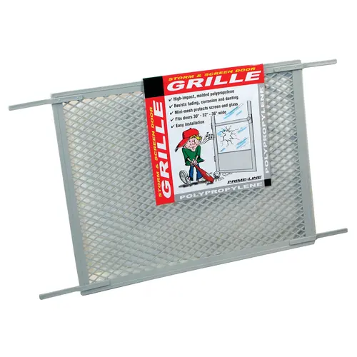 Make-2-Fit 34.5 In. x 20 In. Gray Plastic Door Grille for 36 In. Door Make-2-Fit 34.5 In. x 20 In. Gray Plastic Door Grille for 36 In. Door