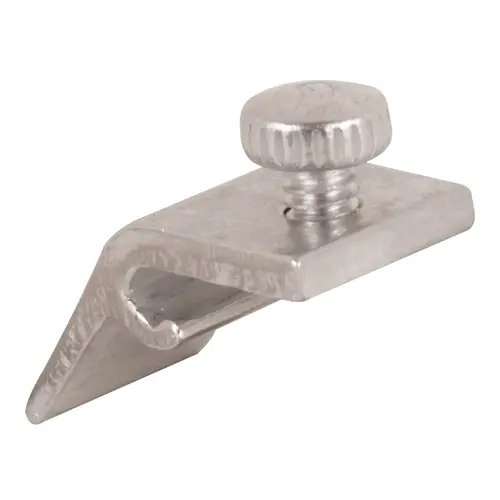 Storm Door Panel Clip Mill Aluminum For 1/2"ch Mill Storm Door Panel Clip Mill Aluminum For 1/2"ch Mill